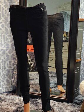 Jessica Riley High‑Waist Slim‑Fit Stretch Trousers – Size 4